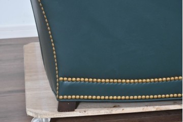 中古　展示品　超美品　ホワイトハウス御用達　アメリカ高級家具　ハンコックアンドムーア(Hancock&Moore)　クラシカルな1人掛けレザーソファ3脚セット　セット定価約270万円相当　(R-085366)