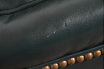 中古　展示品　超美品　ホワイトハウス御用達　アメリカ高級家具　ハンコックアンドムーア(Hancock&Moore)　クラシカルな1人掛けレザーソファ3脚セット　セット定価約270万円相当　(R-085366)