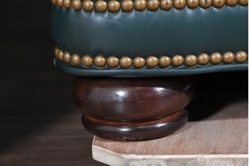 中古　展示品　超美品　ホワイトハウス御用達　アメリカ高級家具　ハンコック&ムーア(Hancock & Moore)　上質レザーの1人掛けソファ2脚　定価(2脚合計)約180万円　(R-085367)