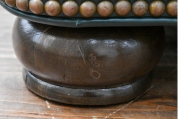 中古　展示品　超美品　ホワイトハウス御用達　アメリカ高級家具　ハンコックアンドムーア(Hancock&Moore)　クラシカルな3人掛けレザーソファ　定価約120万円　(R-085368)