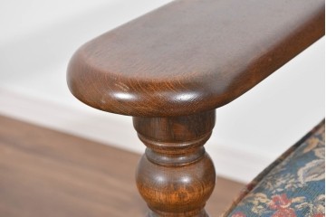 中古　美品　三越家具(現カントリーハウス)　Brugge(ブルージュ)　クラシカルな花柄張地が目を引く2人掛けソファ　定価約35万円　(R-085370)