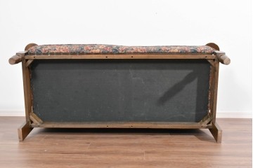 中古　美品　三越家具(現カントリーハウス)　Brugge(ブルージュ)　クラシカルな花柄張地が目を引く2人掛けソファ　定価約35万円　(R-085370)