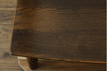 中古　美品　希少なナガノインテリア　タモ材　すっきりとしたスポーク背のウィンザーベンチ　(R-085371)