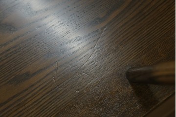 中古　美品　希少なナガノインテリア　タモ材　すっきりとしたスポーク背のウィンザーベンチ　(R-085371)