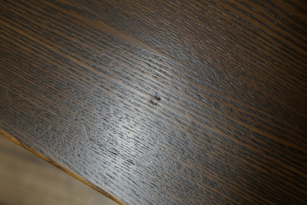 中古　美品　希少なナガノインテリア　タモ材　すっきりとしたスポーク背のウィンザーベンチ　(R-085371)