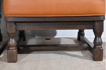 中古　超美品　使用感ほぼなし　飛騨産業　キツツキ　PROVINCIAL(プロヴィンシャル)シリーズ　1人掛けレザーソファ2脚　セット定価約100万円相当　(R-085375)