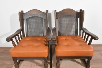 中古　超美品　使用感ほぼなし　飛騨産業　キツツキ　PROVINCIAL(プロヴィンシャル)シリーズ　1人掛けレザーソファ2脚　セット定価約100万円相当　(R-085375)