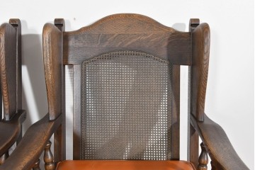 中古　超美品　使用感ほぼなし　飛騨産業　キツツキ　PROVINCIAL(プロヴィンシャル)シリーズ　1人掛けレザーソファ2脚　セット定価約100万円相当　(R-085375)