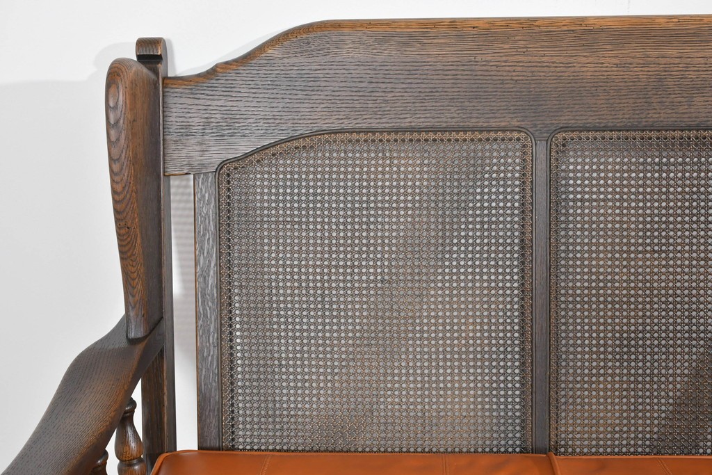 中古　超美品　使用感ほぼなし　飛騨産業　キツツキ　PROVINCIAL(プロヴィンシャル)シリーズ　3人掛けレザーソファ 　定価約90万円相当　(R-085376)