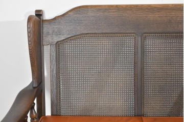 中古　超美品　使用感ほぼなし　飛騨産業　キツツキ　PROVINCIAL(プロヴィンシャル)シリーズ　3人掛けレザーソファ 　定価約90万円相当　(R-085376)