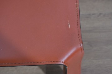 中古　Cassina(カッシーナ)　412 CAB(キャブ)　MARIO BELLINI(マリオ・ベリーニ)　端正なフォルムが魅力のアームレスチェア5脚　現行定価約150万円相当　(R-085377)