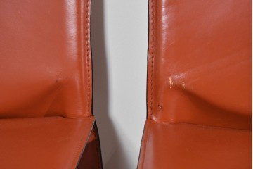 中古　Cassina(カッシーナ)　412 CAB(キャブ)　MARIO BELLINI(マリオ・ベリーニ)　端正なフォルムが魅力のアームレスチェア5脚　現行定価約150万円相当　(R-085377)