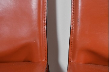 中古　Cassina(カッシーナ)　412 CAB(キャブ)　MARIO BELLINI(マリオ・ベリーニ)　端正なフォルムが魅力のアームレスチェア5脚　現行定価約150万円相当　(R-085377)