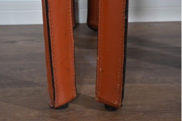 中古　Cassina(カッシーナ)　412 CAB(キャブ)　MARIO BELLINI(マリオ・ベリーニ)　端正なフォルムが魅力のアームレスチェア5脚　現行定価約150万円相当　(R-085377)