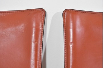 中古　Cassina(カッシーナ)　412 CAB(キャブ)　MARIO BELLINI(マリオ・ベリーニ)　端正なフォルムが魅力のアームレスチェア5脚　現行定価約150万円相当　(R-085377)