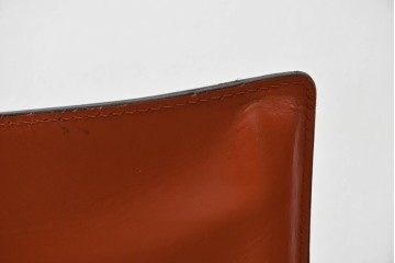 中古　Cassina(カッシーナ)　412 CAB(キャブ)　MARIO BELLINI(マリオ・ベリーニ)　端正なフォルムが魅力のアームレスチェア2脚　セット現行定価約60万円　(R-085377)