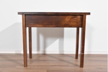 中古　伝統工芸　軽井沢彫り　桜の彫刻が味わいを添えるコンソール　(R-085379)