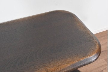 中古　超美品　飛騨産業　キツツキ　PROVINCIAL(プロヴィンシャル)　ナラ材　重厚な脚部が映えるセンターテーブル 　定価約35万円相当　(R-085380)