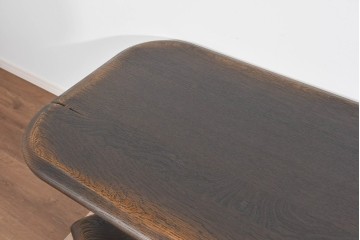 中古　超美品　飛騨産業　キツツキ　PROVINCIAL(プロヴィンシャル)　ナラ材　重厚な脚部が映えるセンターテーブル 　定価約35万円相当　(R-085380)