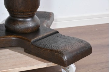 中古　超美品　飛騨産業　キツツキ　PROVINCIAL(プロヴィンシャル)　ナラ材　重厚な脚部が映えるセンターテーブル 　定価約35万円相当　(R-085380)