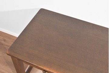 中古　美品　希少な廃番品　柏木工(KASHIWA)　WILDERNESS(ウィルダネス)　ナラ材　上質な造りが魅力のデスク&ワゴンセット　定価約35万円相当　(R-085382)