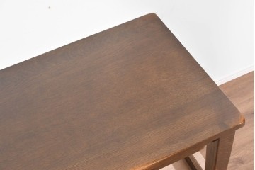 中古　美品　希少な廃番品　柏木工(KASHIWA)　WILDERNESS(ウィルダネス)　ナラ材　上質な造りが魅力のデスク&ワゴンセット　定価約35万円相当　(R-085382)