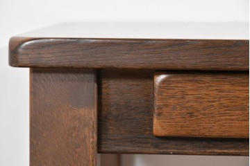 中古　美品　希少な廃番品　柏木工(KASHIWA)　WILDERNESS(ウィルダネス)　ナラ材　上質な造りが魅力のデスク&ワゴンセット　定価約35万円相当　(R-085382)