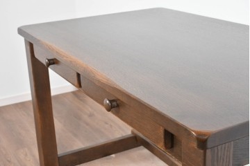 中古　美品　希少な廃番品　柏木工(KASHIWA)　WILDERNESS(ウィルダネス)　ナラ材　上質な造りが魅力のデスク&ワゴンセット　定価約35万円相当　(R-085382)