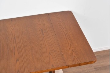 中古　美品　三越家具　カントリーハウス　Brugge(ブルージュ)　編み込みの脚部デザインが涼しげなバタフライテーブル　(R-085383)