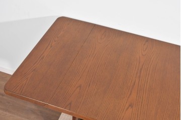 中古　美品　三越家具　カントリーハウス　Brugge(ブルージュ)　編み込みの脚部デザインが涼しげなバタフライテーブル　(R-085383)