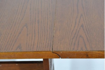 中古　美品　三越家具　カントリーハウス　Brugge(ブルージュ)　編み込みの脚部デザインが涼しげなバタフライテーブル　(R-085383)