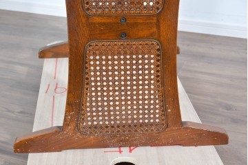 中古　美品　三越家具　カントリーハウス　Brugge(ブルージュ)　編み込みの脚部デザインが涼しげなバタフライテーブル　(R-085383)