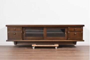 中古　美品!!　希少な廃番品!!　KASHIWA(柏木工)　WILDERNESS(ウィルダネス)　重厚な造りが魅力のテレビボード　定価約33万円　(R-085385)