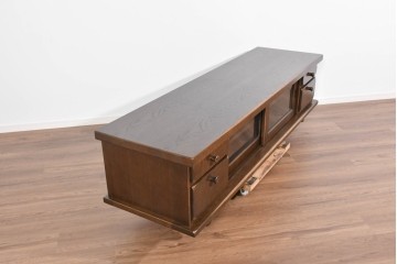 中古　美品!!　希少な廃番品!!　KASHIWA(柏木工)　WILDERNESS(ウィルダネス)　重厚な造りが魅力のテレビボード　定価約33万円　(R-085385)