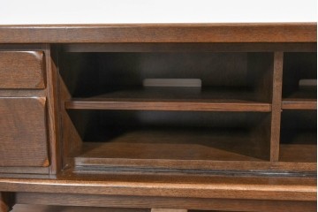 中古　美品!!　希少な廃番品!!　KASHIWA(柏木工)　WILDERNESS(ウィルダネス)　重厚な造りが魅力のテレビボード　定価約33万円　(R-085385)