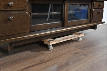 中古　美品!!　希少な廃番品!!　KASHIWA(柏木工)　WILDERNESS(ウィルダネス)　重厚な造りが魅力のテレビボード　定価約33万円　(R-085385)