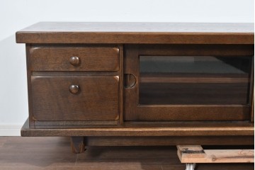 中古　美品!!　希少な廃番品!!　KASHIWA(柏木工)　WILDERNESS(ウィルダネス)　重厚な造りが魅力のテレビボード　定価約33万円　(R-085385)