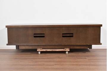 中古　美品!!　希少な廃番品!!　KASHIWA(柏木工)　WILDERNESS(ウィルダネス)　重厚な造りが魅力のテレビボード　定価約33万円　(R-085385)