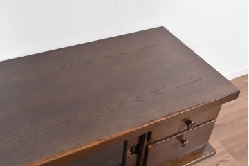 中古　美品!!　希少な廃番品!!　KASHIWA(柏木工)　WILDERNESS(ウィルダネス)　重厚な造りが魅力のテレビボード　定価約33万円　(R-085385)