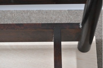 中古　美品　松本民芸家具　637型ベッドS　深い色合いの木肌が美しいシングルベッドフレーム　(R-085387)