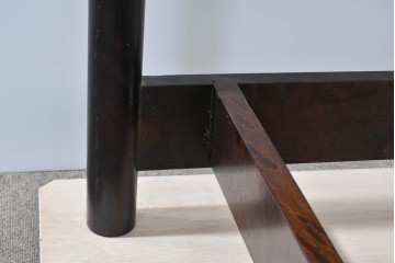 中古　美品　松本民芸家具　637型ベッドS　深い色合いの木肌が美しいシングルベッドフレーム　(R-085387)