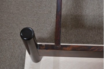 中古　美品　松本民芸家具　637型ベッドS　シンプルながら職人の意匠が感じられるシングルベッドフレーム　(R-085388)