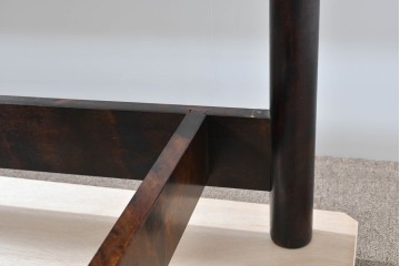 中古　美品　松本民芸家具　637型ベッドS　シンプルながら職人の意匠が感じられるシングルベッドフレーム　(R-085388)