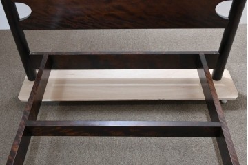 中古　美品　松本民芸家具　637型ベッドS　シンプルながら職人の意匠が感じられるシングルベッドフレーム　(R-085388)