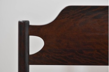 中古　美品　松本民芸家具　637型ベッドS　シンプルながら職人の意匠が感じられるシングルベッドフレーム　(R-085388)