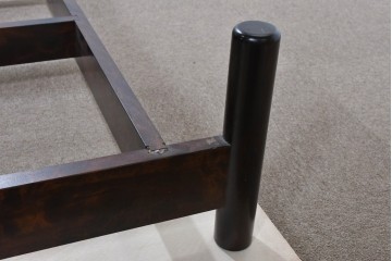 中古　美品　松本民芸家具　637型ベッドS　シンプルながら職人の意匠が感じられるシングルベッドフレーム　(R-085388)