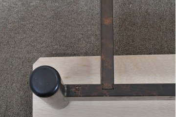 中古　美品　松本民芸家具　637型ベッドS　シンプルで飽きのこないデザインが魅力のシングルベッドフレーム　(R-085389)