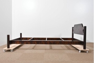 中古　美品　松本民芸家具　637型ベッドS　シンプルで飽きのこないデザインが魅力のシングルベッドフレーム　(R-085389)