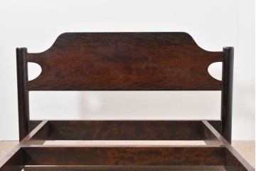 中古　美品　松本民芸家具　637型ベッドS　シンプルで飽きのこないデザインが魅力のシングルベッドフレーム　(R-085389)