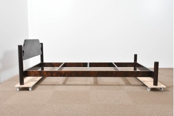 中古　美品　松本民芸家具　637型ベッドS　シンプルで飽きのこないデザインが魅力のシングルベッドフレーム　(R-085389)